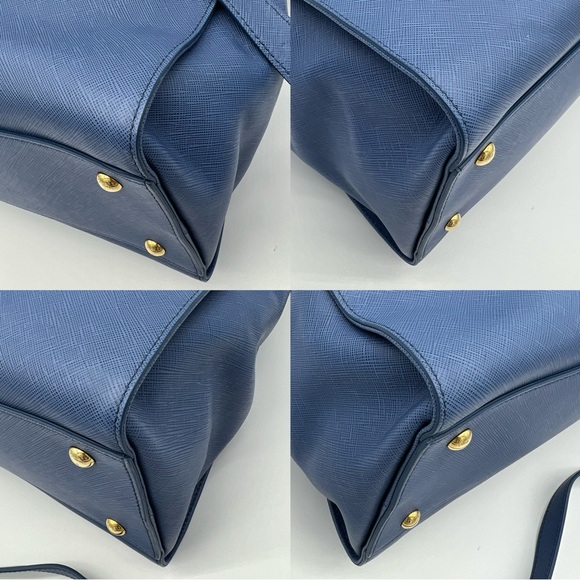 Authentic Salvatore Ferragamo Gancini blue Becky satchel - Picture 15 of 17